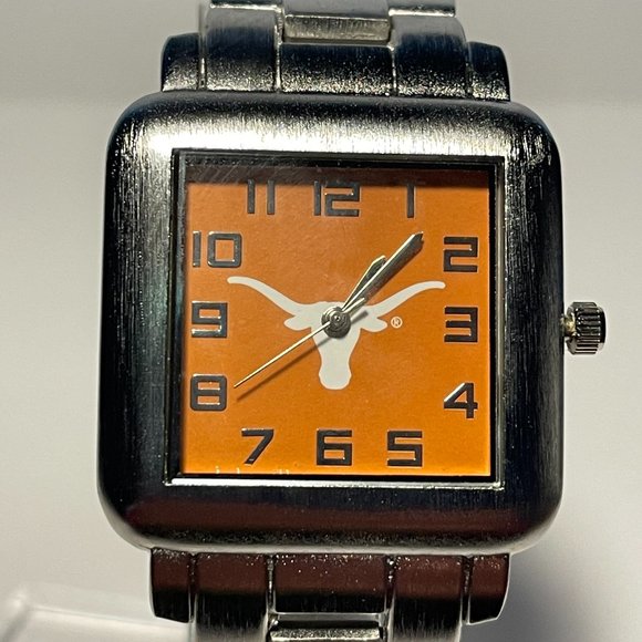 Texas Longhorns NCAA Stainless Steel Square Watch !!!NEW!!! - Picture 1 of 6